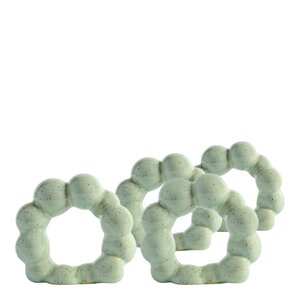 ByOn Porto servettring 6,5x2,5 cm 4-pack mintgrön