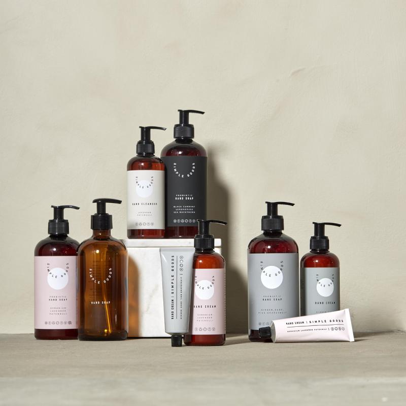 Simple Goods Geranium Handtvål 450 ml Pumpflaska Ljusrosa