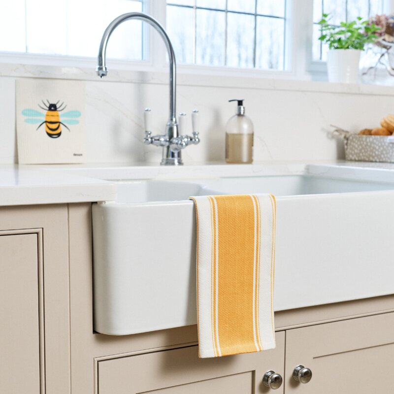 Dexam Love Colour randig kökshandduk 70x45 cm ockragul