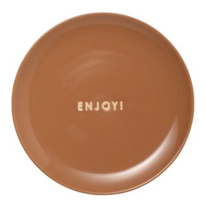 Vondels Autumn Elegance assiett 16 cm ENJOY! terrakotta