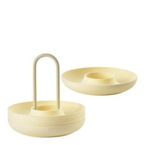 Zone Singles Äggkopp med hållare 4-pack 11 cm Limestone