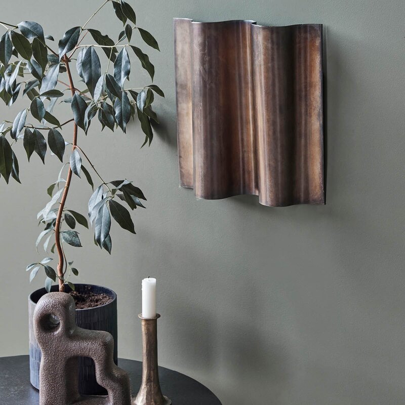 House Doctor Faha väggkonst 30x30x6 cm antikbrun