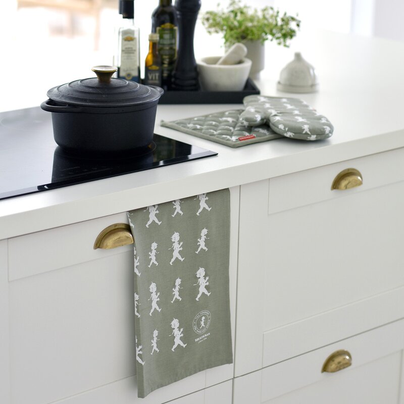 SOLSTICKAN Kökshandduk 50x70 cm grön