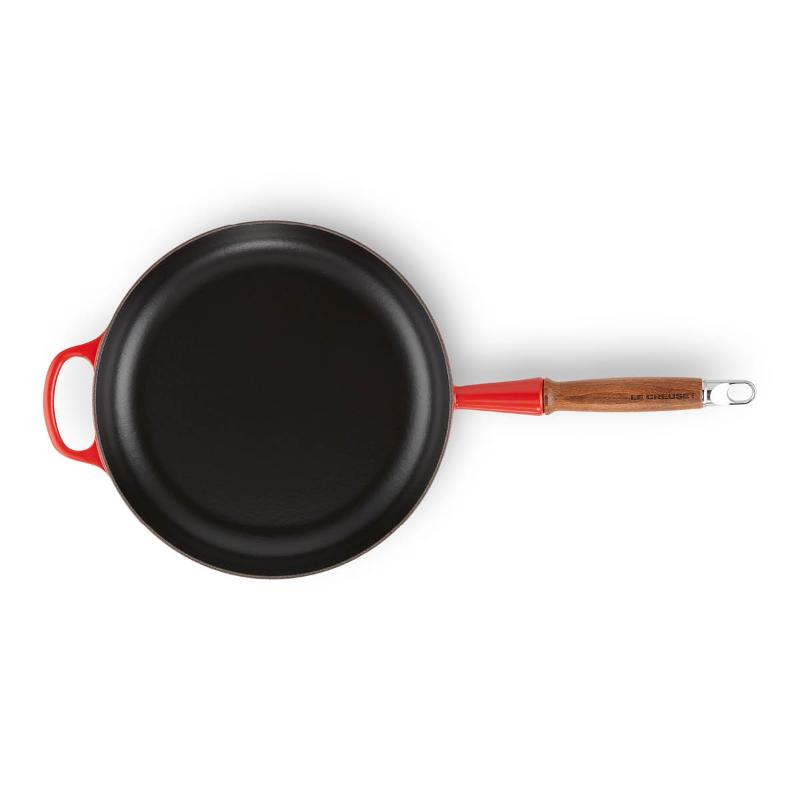 Le Creuset Signature Stekpanna med trähandtag 28 cm Cerise
