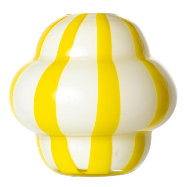 ByOn, By On Curlie Vas 22 cm Gul/vit - Kitch'n