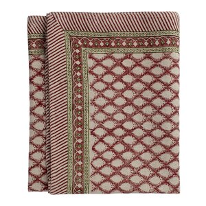 Chamois Cypress linneduk 170x270 cm röd