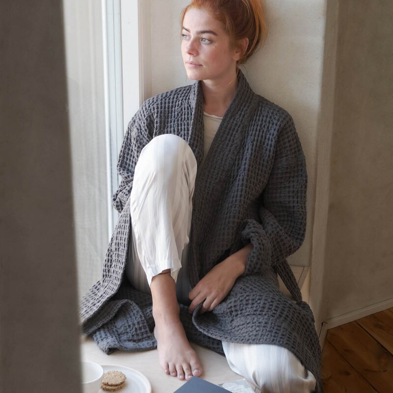 The Organic Company Big Waffle badrock M/L mörkgrå