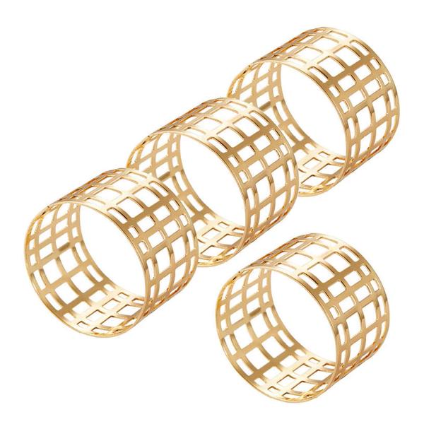 Servina Servettringar 4,5 cm 4-pack Mässing