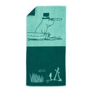 MoominArabia Mumin badhandduk 70x140 cm Muminpappan blågrön