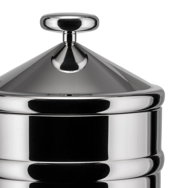 Alessi Kalistò 3 förvaringsburk 1,14 L blankt stål