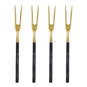 House Doctor Gaffelset 12 cm 4-pack antik mässing