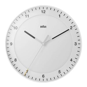 Braun Väggklocka analog Ø 30 cm vit