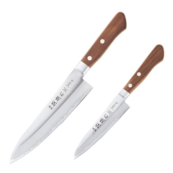 Sekiryu Wood knivset 2 delar kockkniv/grönsakskniv