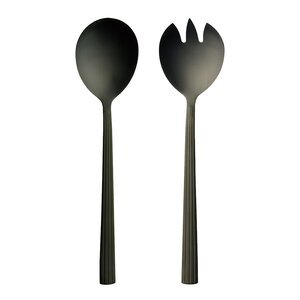 Aida RAW Cutlery salladsset 2 delar matte black