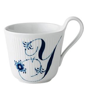 Royal Copenhagen Blue Fluted Pl Alphabet Mugg 33 cl Y