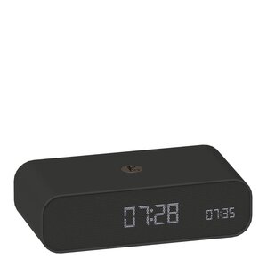 Kreafunk Wakie väckarklocka med Wake-up light och Qi 16x8x4,5 cm svart