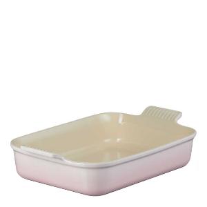 Le Creuset Heritage Rektangulär Form 26 cm Shell Pink