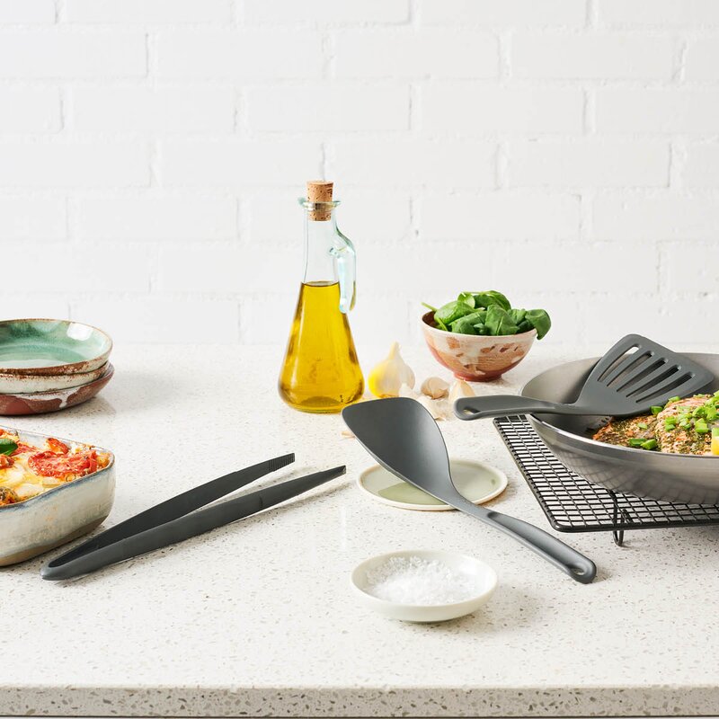 Gastromax BIO stekspade perforerad 31 cm grå