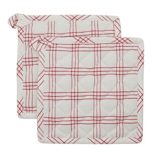 Nicolas Vahé Chef grytlapp 22,5x22,5 cm 2-pack röd/vit