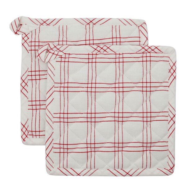 Nicolas Vahé Chef grytlapp 22,5x22,5 cm 2-pack röd/vit