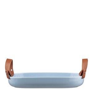 Marimekko Oiva serveringsfat 23x32 cm blå/vit