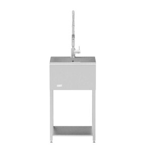 Looft Diskho utekök 90x50x50 cm rostfritt stål