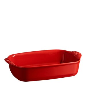Emile Henry Ugnsform rektangulär 30 cm 1,55 L röd