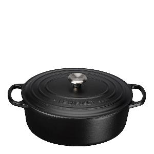 Le Creuset Signature Gjutjärnsgryta oval 27 cm 4,1 L matte black