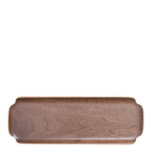 Bosign Leaf träbricka vatten- och oljetålig 33x11,5 cm valnöt