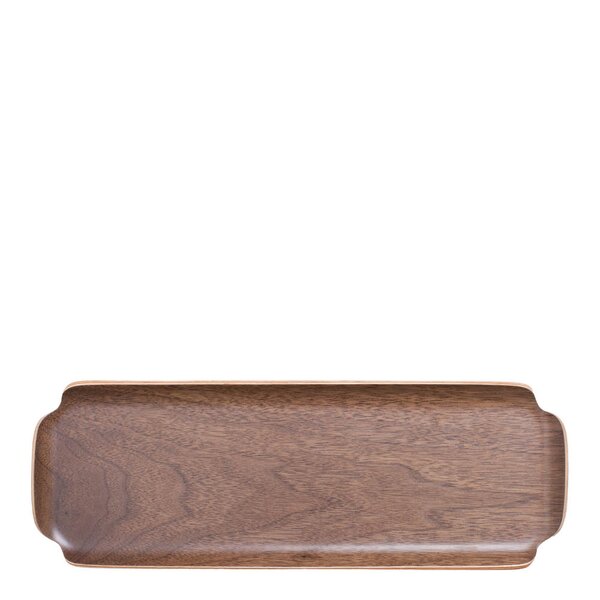 Bosign Leaf träbricka vatten- och oljetålig 33x11,5 cm valnöt
