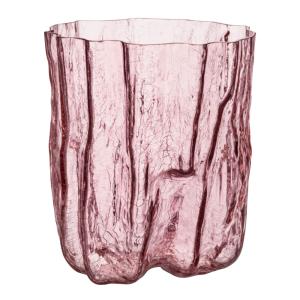 Kosta Boda Crackle vas 27 cm rosa