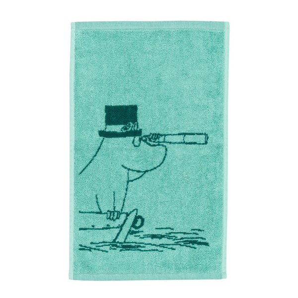 MoominArabia Mumin handduk 30x50 cm Muminpappan blågrön