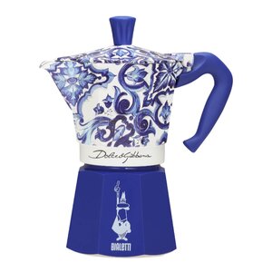 Bialetti D&G mokabryggare 6-koppar 25 cl blå