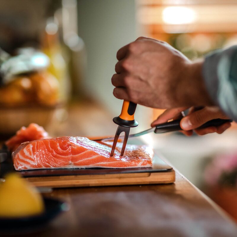 Fiskars Functional Form filékniv 41 cm svart/rostfritt stål