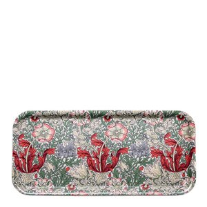 William Morris Comton rektangulär bricka 32x15 cm röd