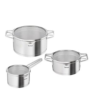 Tefal Nordica grytset 6 delar rostfritt stål