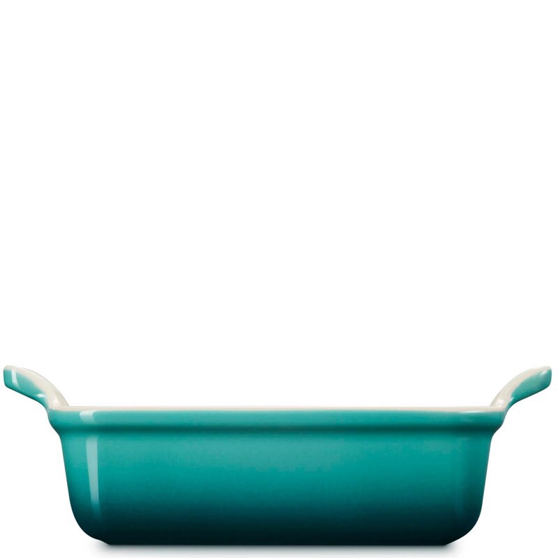 Le Creuset Heritage ugnsform rektankulär 19 cm Bleu Riviera