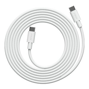 Avolt Cable 1 USB-C till USB-C kabel 2 m Opal White