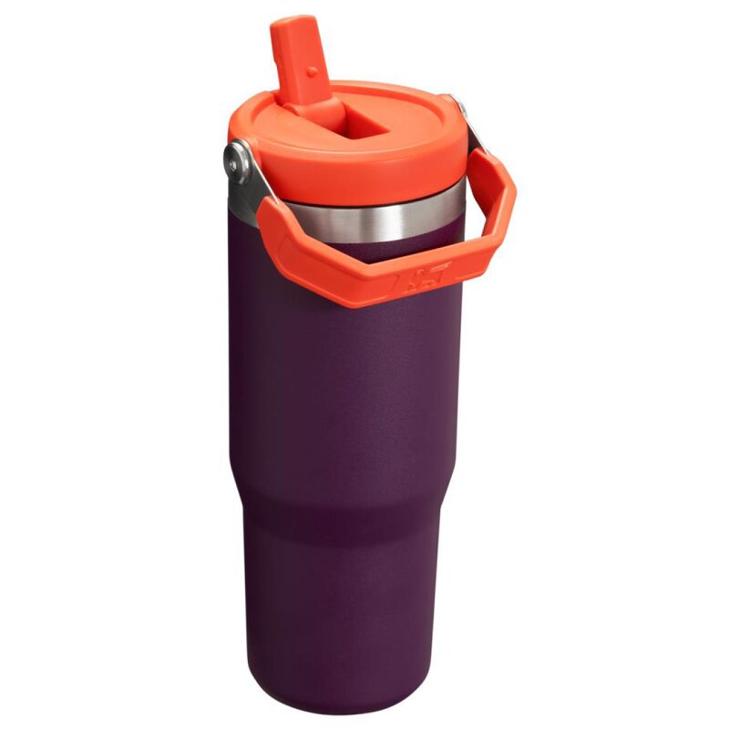 Stanley Iceflow flip straw tumbler termoflaska 0,89 L plommon