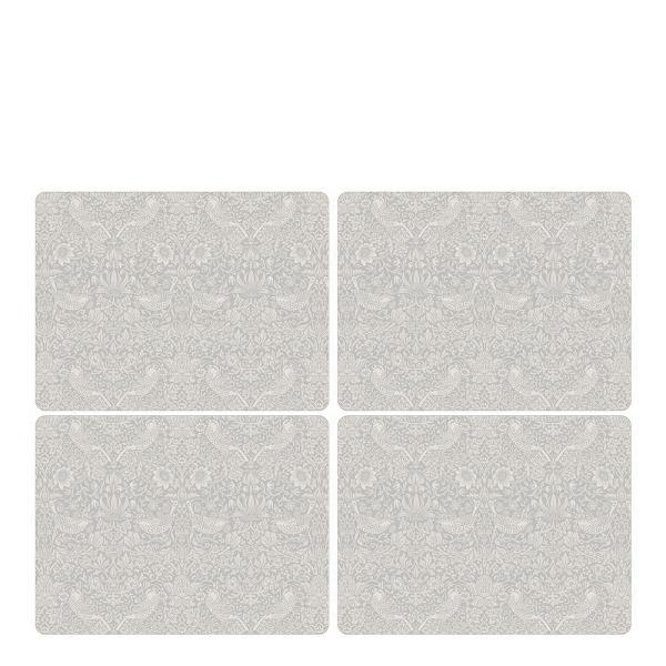 Pimpernel Pure Morris Bordstablett 30x40 cm 4-pack Strawberry Thief grå