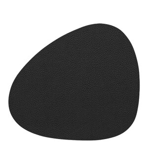 LIND DNA Leather Serene Curve Glasunderlägg 11x13 cm Black