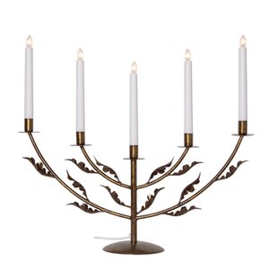 Star Trading Grace adventsstake 5-armad antik mässing