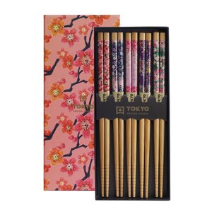 Tokyo Design Studio Chopstick gåvoset ätpinnar 5-pack sakura patterns