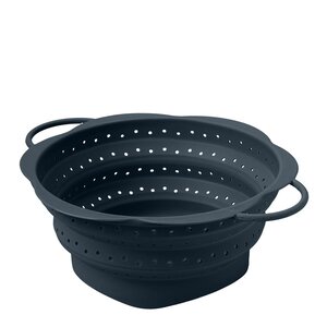 Kochblume Hopfällbart durkslag L 32/23 cm antracitgrå