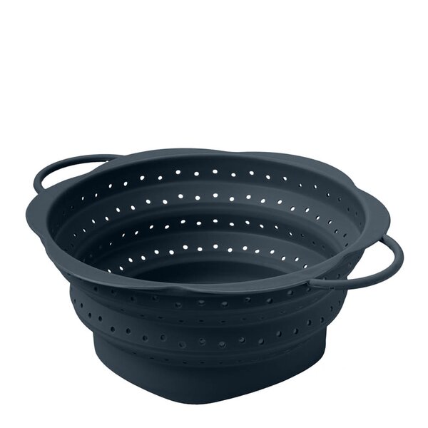 Kochblume Hopfällbart durkslag L 32/23 cm antracitgrå