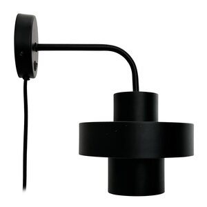 Dyberg Larsen Stoke vägglampa 29 cm svart