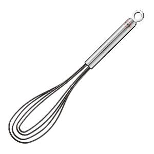 Rösle Platt visp silikon 27 cm stål/svart