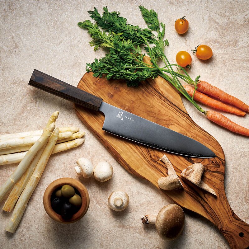 Yaxell Hana kockkniv 20 cm trähandtag