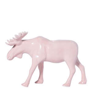 Magnor Moose ljusstake älg 14 cm rosa