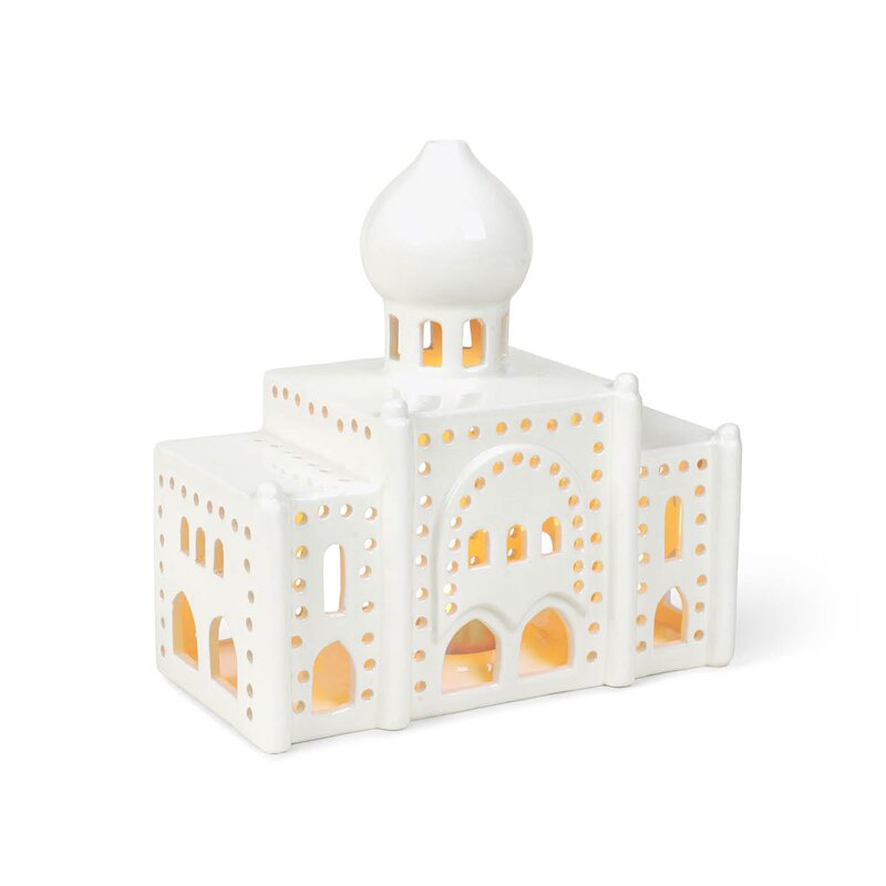 Kähler Urbania Tivoli ljuslykta Nimb 17 cm vit